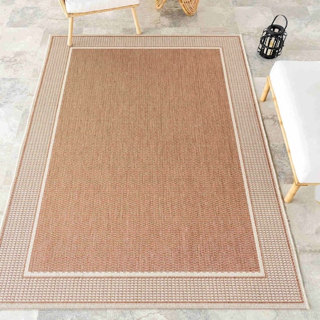 Nuloom Gris Contemporary Indoor/Outdoor Area Rug 4ft x 6ft OWDN05G-406